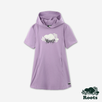 Roots 女裝- ROOTS GRAFFITI連帽洋裝-紫色