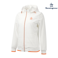 Munsingwear 企鵝牌 女款白色輕量保暖伸縮材質鋪棉外套MLSL6602