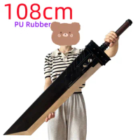 WW 108cm 7 VII Sword Weapon Cloud Strife Buster Sword Cosplay 1:1 Remake Sword Knife Safety PU Gamee Zack Fair