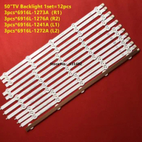 10set LED Strip 50"ROW2.1Rev0.4 L1 L2 R1 R2-Type For 50" TV AX952 X-L50BL6E TH-L50B68C TH-L50B68D 50L3400U 50L1350U 50L2300U
