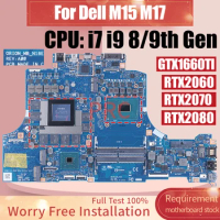 ORION_MB_N18E For DELL M15 M17 Laptop Motherboard i7 i9 8/9th Gen GTX1660TI RTX2060 RTX2070 RTX2080 6G 8G Notebook Mainboard