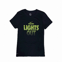 Nike T恤 Boxing Lights Out T 女款 運動休閒 吸濕排汗 DRI-FIT 圓領 黑 金 561423010BXL7