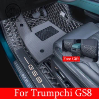 Car Floor Mats For GAC Trumpchi GS8 2th Seven Seats 2022 2023 Custom Auto Foot Pads Automobile Carpet Cover Interior Accessories