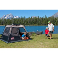 Coleman 4-Person Cabin Camping Tent with Instant Setup, 1 Room, Gray