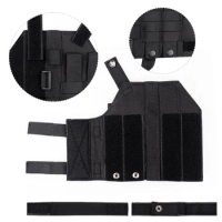 Tactical Gun Holster Molle Holster Adjustable Universal Pistol Holster Airsoft Handgun Thigh Holster for Right Handed Shooters