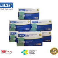 FortKlass New Masker Seven Hijab Masker Earloop 3 ply isi 50pcs