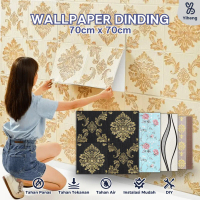 YIHENG - Wallpaper Premium 70Cm X 70Cm 3D Foam / Wallpaper Aluminium Foil Dinding Timbul Motif Baru 