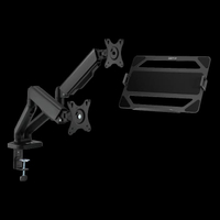 เซ็ต Ergo Monitor Arm Cybot สีดำ แขนจับจอคอม มาพร้อม แท่นวางโน็ตบุ๊ค แลปท็อป Lunio Ergo Cypad สีดำ (