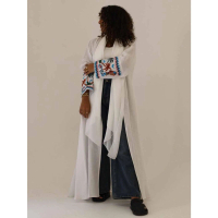 Jubah Cetakan Muslim, Gaya Timur Tengah, Fesyen, Kardigan Pakaian Elegan, Pakaian Wanita, untuk Wani