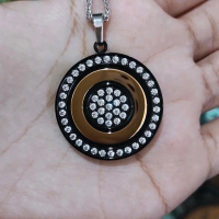 PENDANT CRYSTAL BLACK MCI ORI