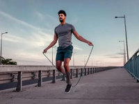 SKIPPING/SKIPPING/SPEED ROPE TALI SKIPPING BLACK/GYM/FITNESS