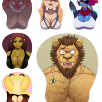 NEW 3D Mouse Pad Oppai Mousepad Anime Manga Anthro Breast Gaming Wrist Rest Mousepad Boob-pad