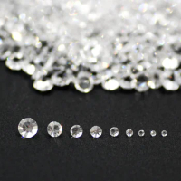 SS3-20 3D Shiny Clear White Pointed Bottom Multi Size Nail Art Glass Crystal Rhinestone For DIY Jewelry Craft Decoration 1440PCS