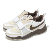 【NIKE 耐吉】x Travis Scott 休閒鞋 Zoom Field Jaxx 男鞋 棕 白 聯名 魔鬼氈(HQ3073-100)