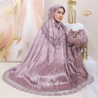 ALMECCA - Mukena Dewasa Sutra Silk Premium Renda Mewah Chayra Series Silky