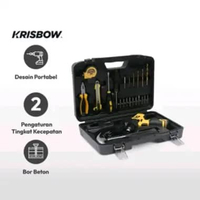 Krisbow Set Bor Cordless Impact 12v Ircids121