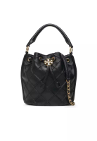 Tory Burch Small Fleming Soft Bucket Bag Black 142565