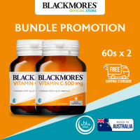 [Bundle of 2] Blackmores Vitamin C 500mg 60s - Helps to Enhance Your Immune System Naturally (Min 6 