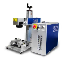 Factory 20W 30W 50W 60w 100w Gold Silver Aluminium Laser Cutting and Marking Machine Deep Engraving Laser Machine with Rotary
