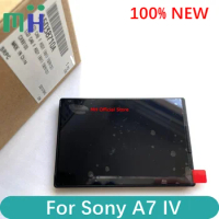 Original NEW For Sony A7M4 A7IV LCD Display Screen + Cover + Back Board ILCE-7M4 Alpha 7M4 7IV A7 Mark IV 4 M4 Mark4 MarkIV