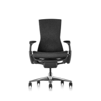 【Herman Miller】ystore雅浩家具 Embody 3.0 黑框暮夜黑/拋光腳 人體工學椅(電競椅、職人椅、居家辦公椅)