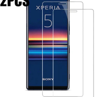 2PCS Tempered Glass For Sony Xperia 5 Screen Protector For Sony Xperia 5 J8210 J8270 J9210 Protective Film