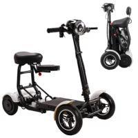 wholesale cheap light weight folding 500w power scooter electric electric city bike for adult 4 wheels