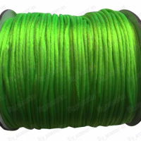 1.5mm Neon Green Rattail Satin Nylon Cord Chinese Knot Beading Cord+Macrame Rope Bracelet Cords Accessories 80m/roll