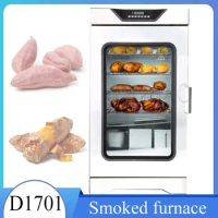 60L Intelligent Electric Oven Electric Fume Oven Wood Chips Meat Usage Smokehouse Oven/Small Sausage Fish Smoked Bacon Furnace