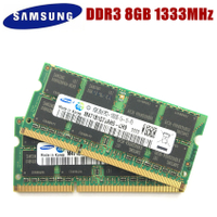 SAMSUNG DDR3 8GB 4GB 2GB 1GB PC3 10600S 1333 Mhz PC3 10600S 8G 4G 2G 1G 1333 Mhz หน่วยความจำแล็ปท็อปโมดูลโน้ตบุ๊ค SODIMM RAM