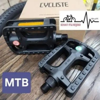 PEDAL SEPEDA MTB AS BESAR CYCLISTE MATERIAL PLASTIK