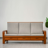 【領券!92折滿3300再折300可累折】瑪荷尼家具Mahogany-全原木 桃花心木 木製沙發 科隆3人沙發
