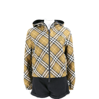 BURBERRY 巴寶莉 雙面可穿短版綠格紋外套 夾克(女款)