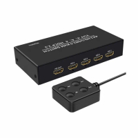 【LineQ】HDMI KVM Switch 4x1 4K@60Hz 4埠電腦切換器 B401A