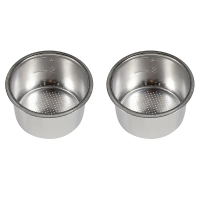 Bộ lọc giỏ thay thế, 2 cái, 51mm, 4 cốc, dành cho máy pha cà phê không đáy Delonghi EC680 / EC685, c