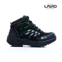 Lavio Axel: Sepatu Safety Lavio Axel Boots Safety Shoes - Sepatu Kerja Lapangan Ujung Besi Pria HITA