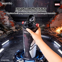 ecentio tumbler stainless 900ml Spider Man botol minum aesthetic olahraga portable termos air panas 