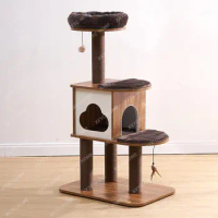 Small Cat Climbing Frame Does Not Cover an Area of Wooden Cat Nest Cat Tree Integrated Cat Climbing Platform Cat Supplies