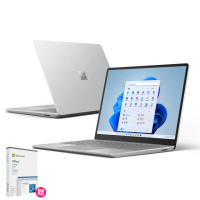 【Microsoft 微軟】Office 2024★12.4吋i5輕薄觸控筆電-白金(Surface Laptop Go2/i5-1135G7/8G/256G/W11)