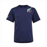 Asics [2033B256-400] 男 短袖 上衣 T恤 吸濕 快乾 抗菌 透氣 運動 訓練 穿搭 亞瑟士 深藍