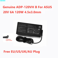 Genuine ADP-120VH B 20V 6A 120W 4.5x3.0mm A17-120P2A Thin AC Adapter For ASUS Laptop Power Supply Charger