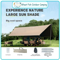 Comfortable Outdoor canopy, sunshade,waterproof, portable, camping awning,camping flysheet 3x3m, 3x4