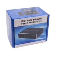 4Kx2K HDMI-compatib To Audio Extractor Support ARC/3D + Optical TOSLINK SPDIF 5.1 ARC Audio Extractor Splitter Converter Adapter