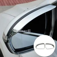 Car Rear Rearview Side Glass Mirror Trim Frame Rain Shield Sun Visor Shade For Hyundai Elantra Avante 2016 2017 2018 2019 2020