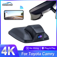 4K 2160P Plug And Play Easy Installation Wifi Car DVR Video Recorder For Toyota Camry 70 V70 XV70 SE XLE Hybrid 2021 2022 2023
