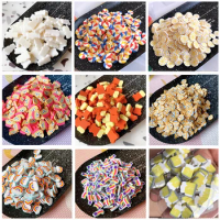 15g Cute Bear Candy Rainbow Sun Slices Polymer Clay Sprinkles for Slimes Filling Resin Epoxy DIY Nail Art Decoration Accessories