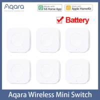 Aqara Smart Wireless Mini Switch Zigbee Wireless Switch One Key Control Button Remote Control Linkage Work with Mi Home Homekit