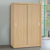 【顛覆設計】歐內加橡木色4x7尺推門衣櫥