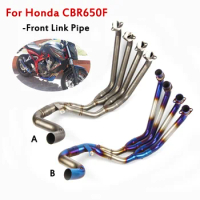 For Honda CBR650F CBR650R CB650F CB650R 2014-2018 Motorcycle Exhaust Front Header Link Pipe Slip On Connecting Tube 51mm