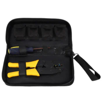 Wire Crimper Set Decrustation Engineering Ratchet Terminal Crimping Plier Electrical Hand Tool With Screwdriver 4 Spare